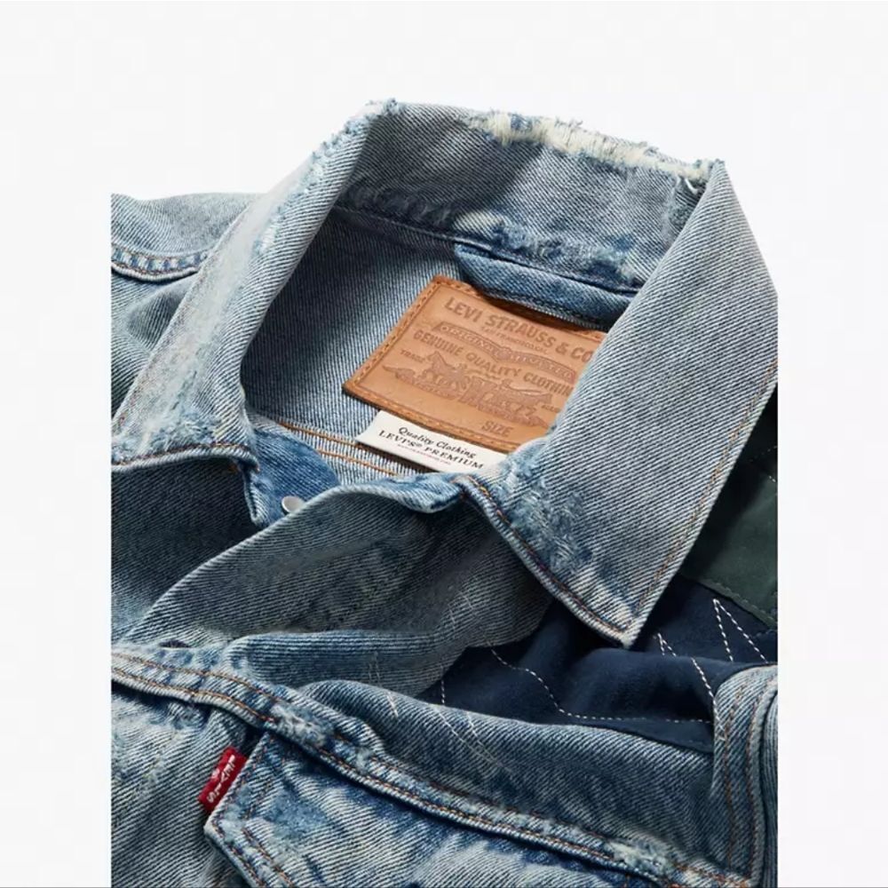 Levi's Premium Vintage Relaxed Fit Trucker Jacket size‎ smalll - Picture 3 of 13